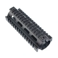 מתפס אלומיניום X4 עם 4 מסילות פיקטיני לנשקי M16/M4 קצר בצבע שחור – תוצרת TDI Arms