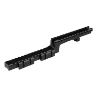 מסילת Z M16TRZ בצבע שחור – מותקנת על גשר ומעל מתפס M16, תואמת לכוונות ומכפילים – תוצרת TDI Arms